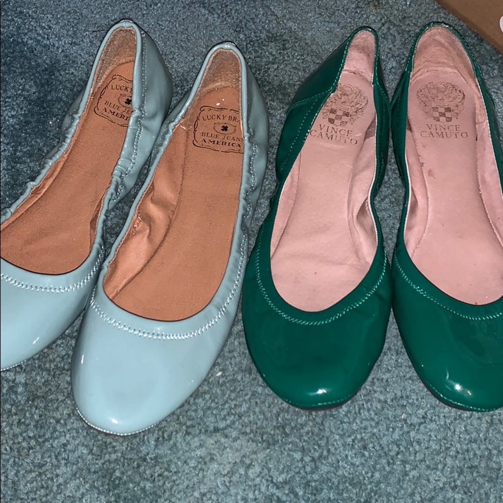 Lucky brand/Vince camuto flats BUNDLE